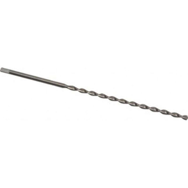 Chicago-Latrobe 1/8 135 Parabolic Flute High Speed Steel Taper Length Drill Bit Bright Finish, 3-3/8 Flute Length, 5-1/8 OAL, Split Point, Tanged Shank, Series 120DH 68808 – 80907082
