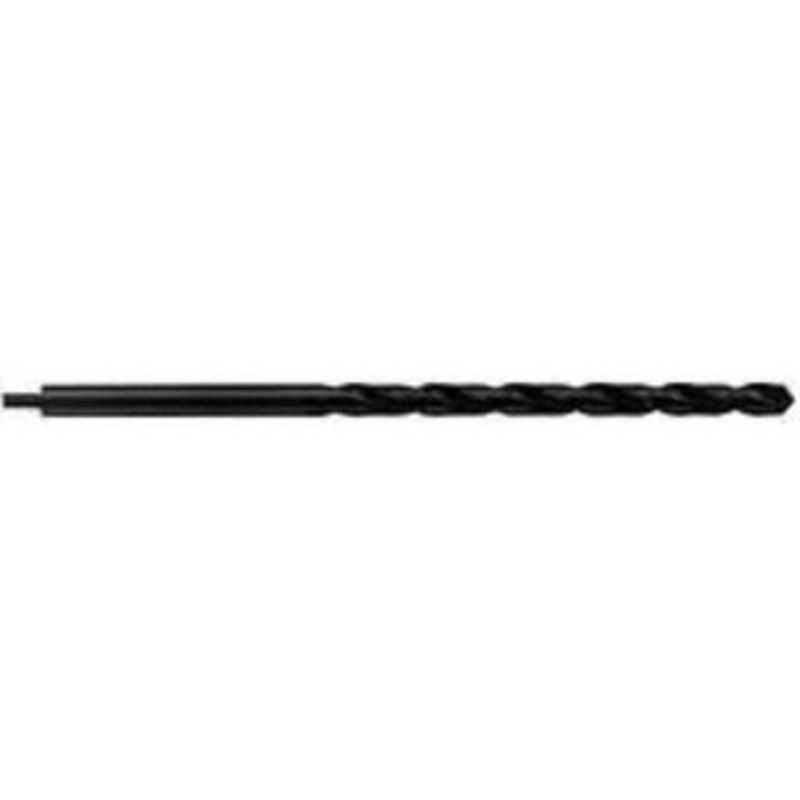 Chicago-Latrobe 11/64 118 Spiral Flute High Speed Steel Taper Length Drill Bit Oxide Finish, 3-3/8 Flute Length, 5-3/4 OAL, Standard Point, Tanged Shank, Series 255AN 49511 – 81186991