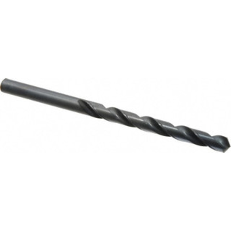 Chicago-Latrobe 15/32 118 Spiral Flute High Speed Steel Taper Length Drill Bit Oxide Finish, 4-3/4 Flute Length, 7-1/2 OAL, Standard Point, Straight Shank, Series 120 49730 – 81400301