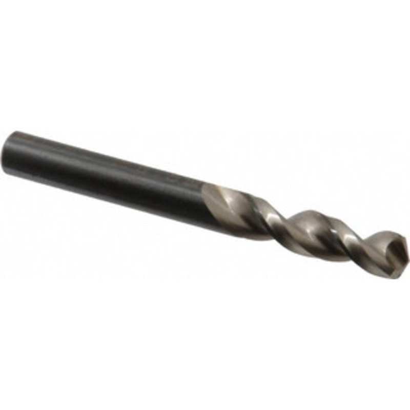 Walter Titex 0.3465 130 Parabolic Flute Vanadium High Speed Steel Screw Machine Drill Bit Bright Finish, Right Hand Cut, 1-9/16 Flute Length, 3-5/16 OAL, Split Point, Straight Shank 5057244 – 01424324