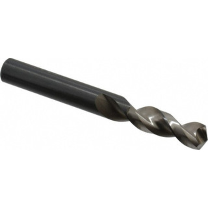 Walter Titex 0.4724 130 Parabolic Flute Vanadium High Speed Steel Screw Machine Drill Bit Bright Finish, Right Hand Cut, 2 Flute Length, 4-1/32 OAL, Split Point, Straight Shank 5057134 – 01424910