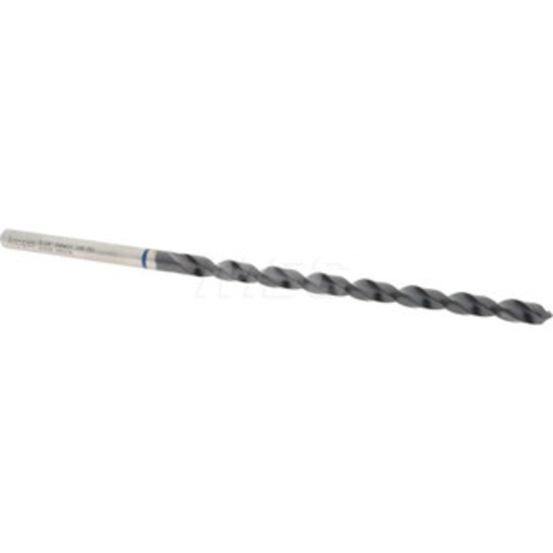 Accupro 3/16 118 Spiral Flute Vanadium High Speed Steel Taper Length Drill Bit TiAlN Finish, 87mm Flute Length, 132mm OAL, Faceted Point, Straight Shank 1BT0476-AC – 05494901