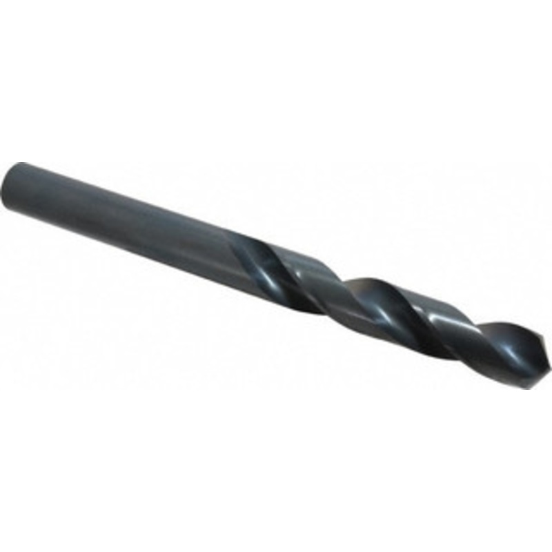 Chicago-Latrobe 1 118 Spiral Flute High Speed Steel Taper Length Drill Bit Oxide Finish, 6-3/8 Flute Length, 11 OAL, Standard Point, Straight Shank, Series 120 49764 – 81400640
