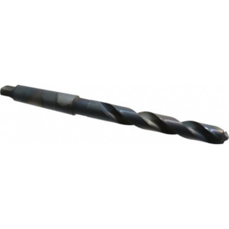 Chicago-Latrobe 13/16, 3MT 118 Point High Speed Steel Taper Shank Drill Bit Oxide Finish, 6-1/8 Flute Length, 10-3/4 OAL, Spiral Flute, Series 110 53152 – 81530529