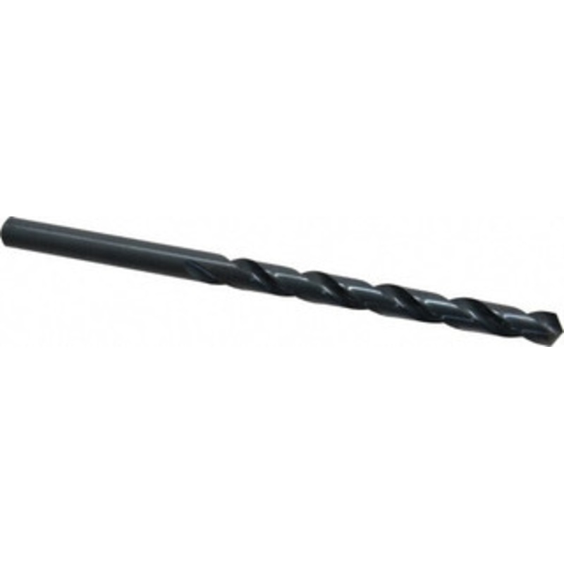 Chicago-Latrobe 3/8 118 Spiral Flute High Speed Steel Taper Length Drill Bit Oxide Finish, 4-1/4 Flute Length, 6-3/4 OAL, Standard Point, Straight Shank, Series 120 49724 – 81400244