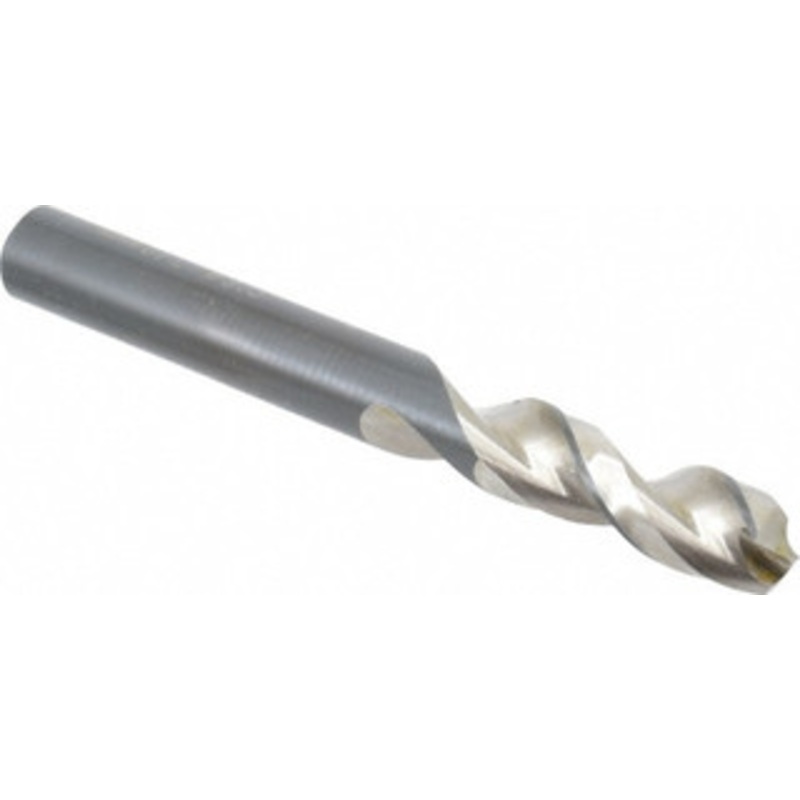 Walter Titex 0.374 130 Parabolic Flute Vanadium High Speed Steel Screw Machine Drill Bit Bright Finish, Right Hand Cut, 1-9/16 Flute Length, 3-5/16 OAL, Split Point, Straight Shank 5057251 – 01424530
