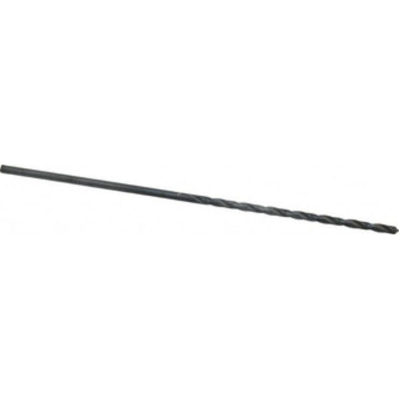 Chicago-Latrobe 3/32 118 Spiral Flute High Speed Steel Taper Length Drill Bit Oxide Finish, 2-1/4 Flute Length, 4-1/4 OAL, Standard Point, Straight Shank, Series 120 49706 – 81400061