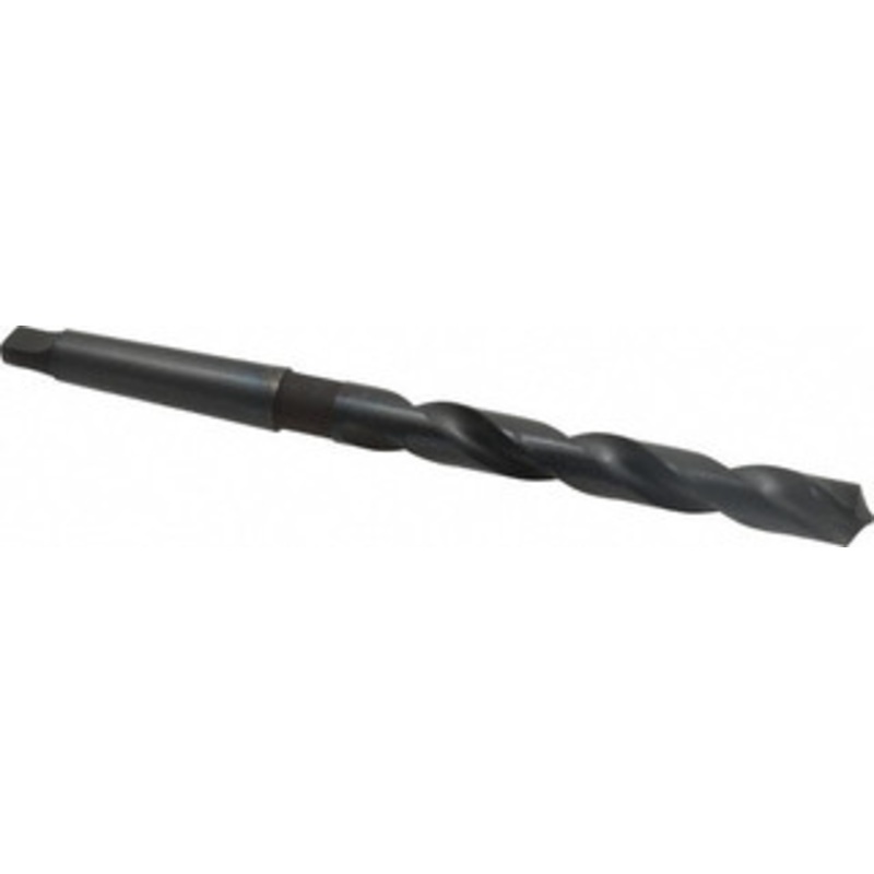 Chicago-Latrobe 43/64, 2MT 118 Point High Speed Steel Taper Shank Drill Bit Oxide Finish, 5-3/8 Flute Length, 9-1/4 OAL, Spiral Flute, Series 110 53143 – 81520439