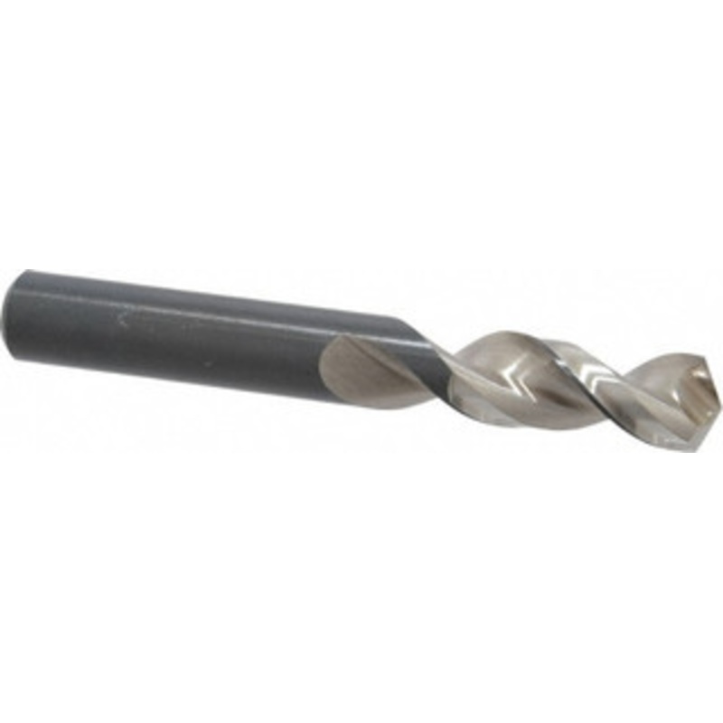 Walter Titex 35/64 130 Parabolic Flute Vanadium High Speed Steel Screw Machine Drill Bit Bright Finish, Right Hand Cut, 54mm Flute Length, 4-7/32 OAL, Split Point, Straight Shank 5153747 – 01254937