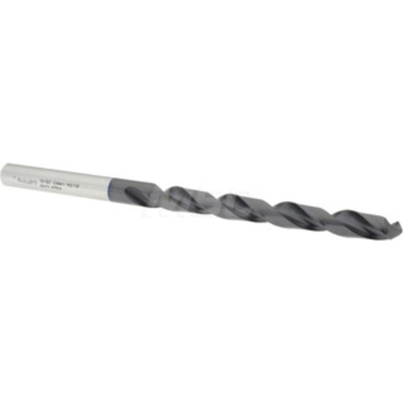 Accupro 15/32 118 Spiral Flute Vanadium High Speed Steel Taper Length Drill Bit TiAlN Finish, 134mm Flute Length, 205mm OAL, Faceted Point, Straight Shank 1BT1191-AC – 05495619
