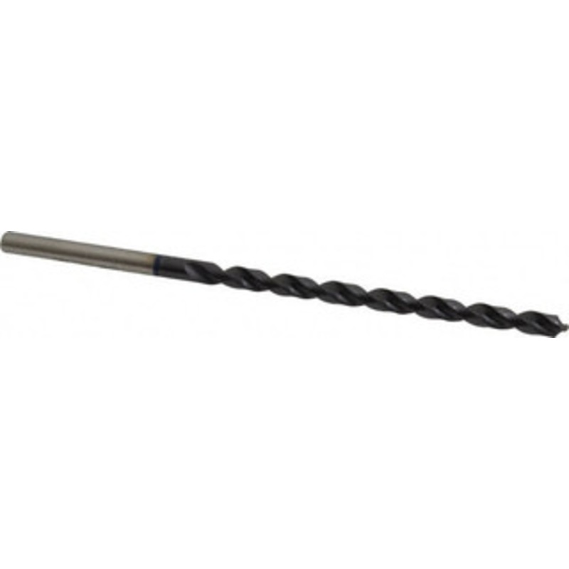 Accupro 7/32 118 Spiral Flute Vanadium High Speed Steel Taper Length Drill Bit TiAlN Finish, 91mm Flute Length, 139mm OAL, Faceted Point, Straight Shank 1BT0556-AC – 05495049