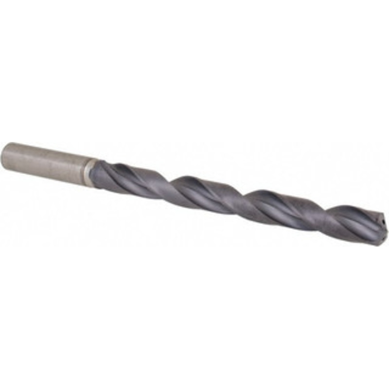 Allied Machine 9.99998mm 140 Spiral Flute Solid Carbide Taper Length Drill Bit Multilayer Finish, 145.8mm OAL, Standard Point, Straight Shank, Through Coolant, Series ASC320 390M10000A21M – 04596904