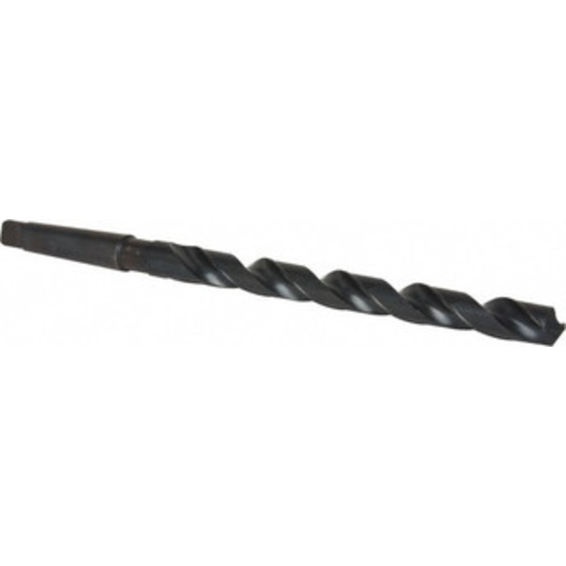 Chicago-Latrobe 11/16, 2MT 118 Point High Speed Steel Taper Shank Drill Bit Oxide Finish, 8 Flute Length, 12 OAL, Spiral Flute, Series 110X 51423 – 81360448