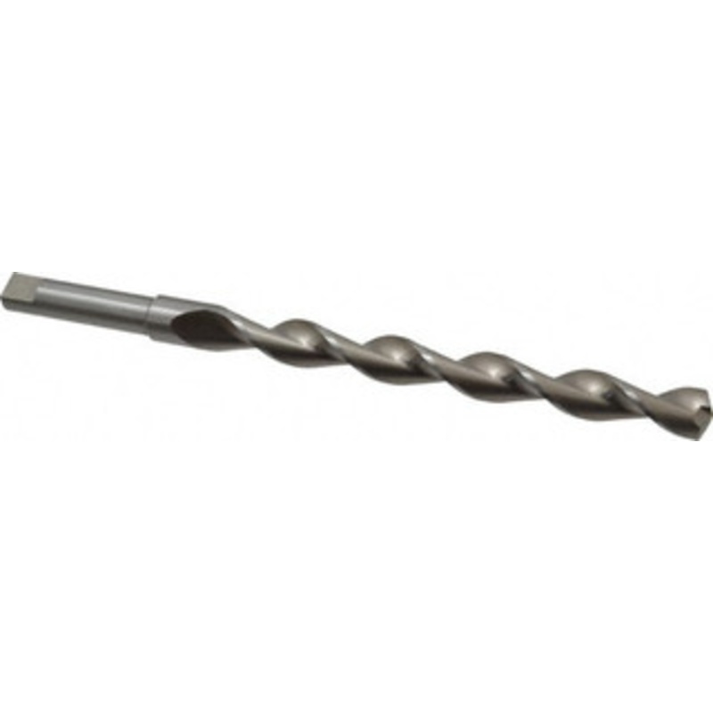 Chicago-Latrobe 19/32 135 Parabolic Flute High Speed Steel Taper Length Drill Bit Bright Finish, 6-1/2 Flute Length, 8-3/4 OAL, Split Point, Tanged Shank, Series 120DH 68838 – 80907389