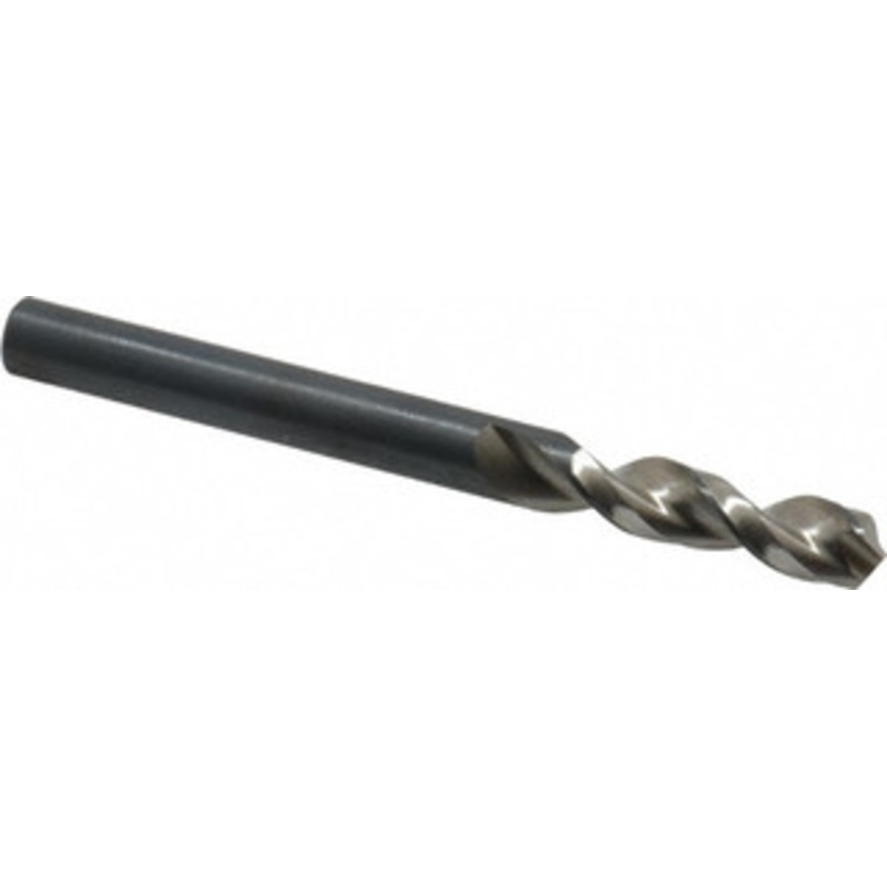 Walter Titex 0.2323 130 Parabolic Flute Vanadium High Speed Steel Screw Machine Drill Bit Bright Finish, Right Hand Cut, 28mm Flute Length, 2-19/32 OAL, Split Point, Straight Shank 5057209 – 01423458