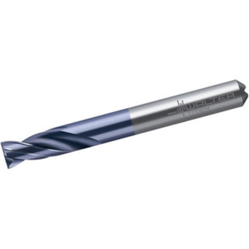 Walter Titex 3mm 180 Spiral Flute Solid Carbide Screw Machine Drill Bit Tinal Finish, Right Hand Cut, 12mm Flute Length, 62mm OAL, Point Cutting Point, Straight Shank, Through Coolant 5564866 – 91694612