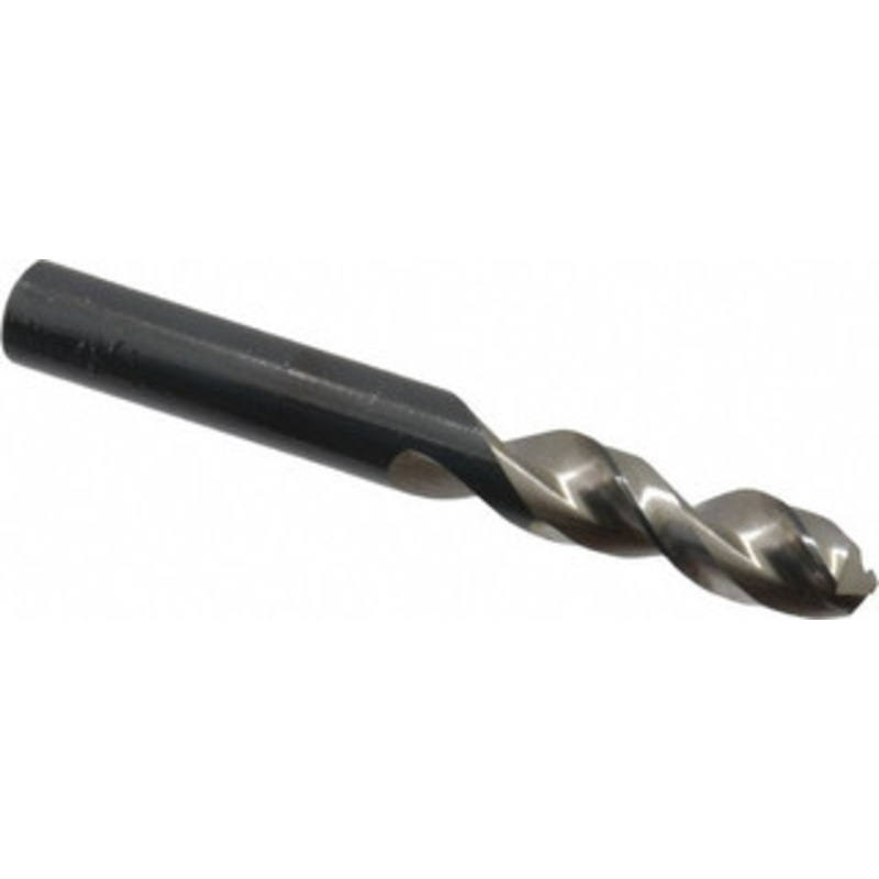 Walter Titex 0.4409 130 Parabolic Flute Vanadium High Speed Steel Screw Machine Drill Bit Bright Finish, Right Hand Cut, 1-27/32 Flute Length, 3-3/4 OAL, Split Point, Straight Shank 5057129 – 01424837