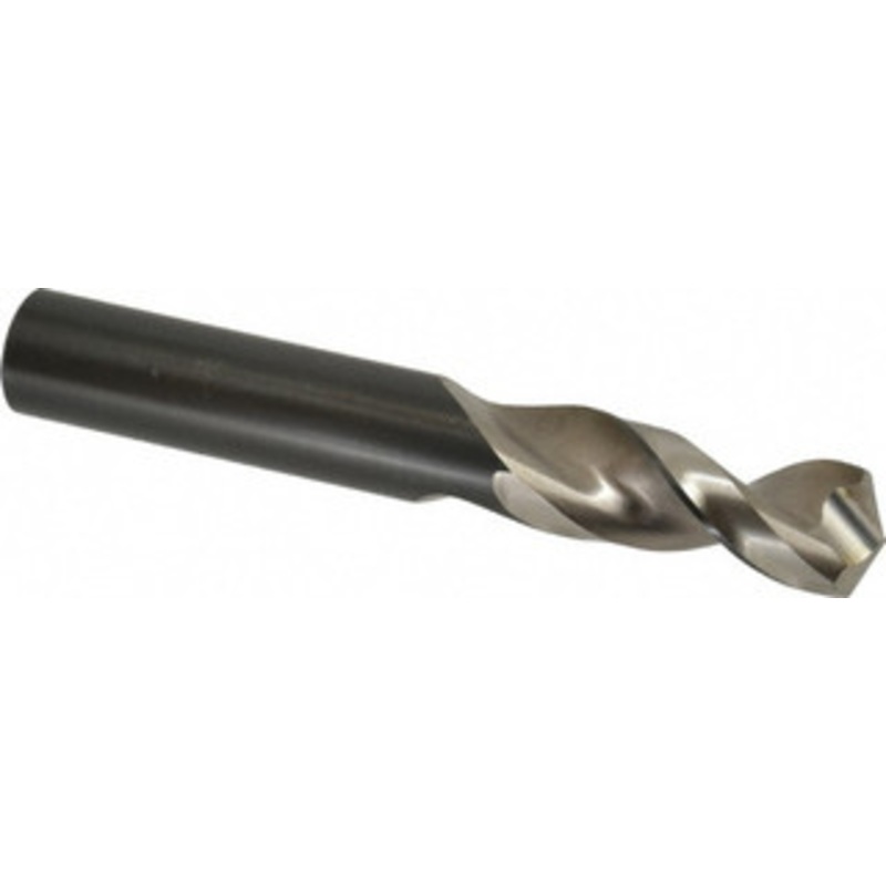 Walter Titex 3/4 130 Parabolic Flute Vanadium High Speed Steel Screw Machine Drill Bit Bright Finish, Right Hand Cut, 2-39/64 Flute Length, 5-5/32 OAL, Split Point, Straight Shank 5153745 – 01255009