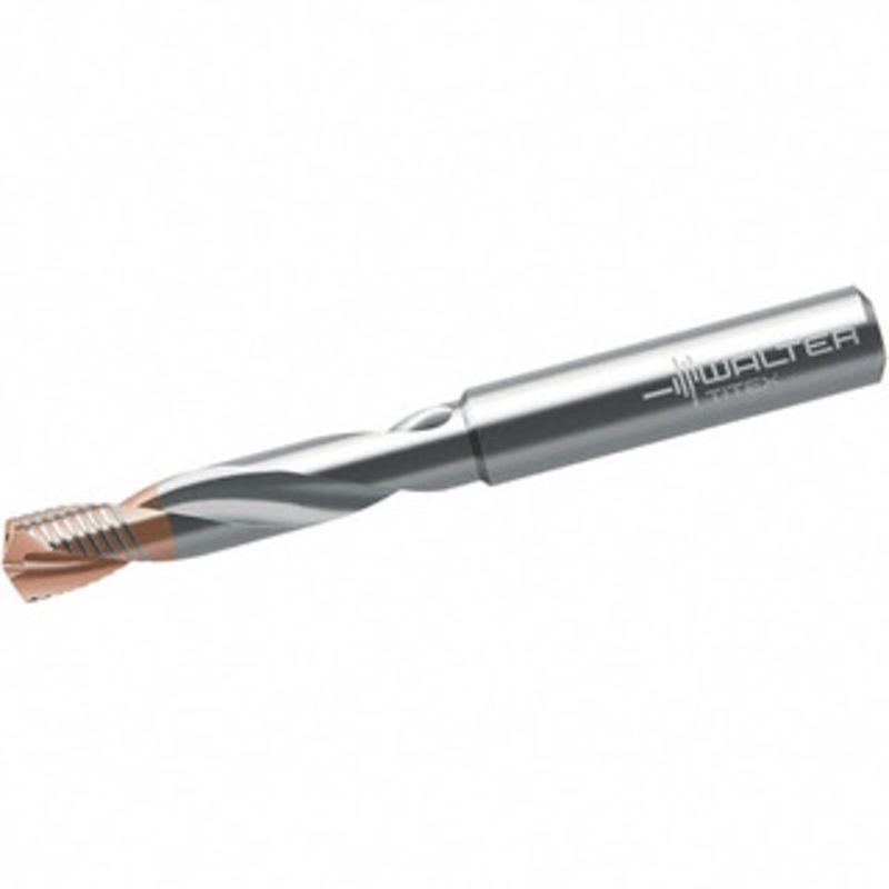 Walter Titex 9mm 140 Spiral Flute Solid Carbide Screw Machine Drill Bit TiNAl/AlCrN Finish, Right Hand Cut, 47mm Flute Length, 89mm OAL, Straight Shank, Through Coolant 6745132 – 41675216