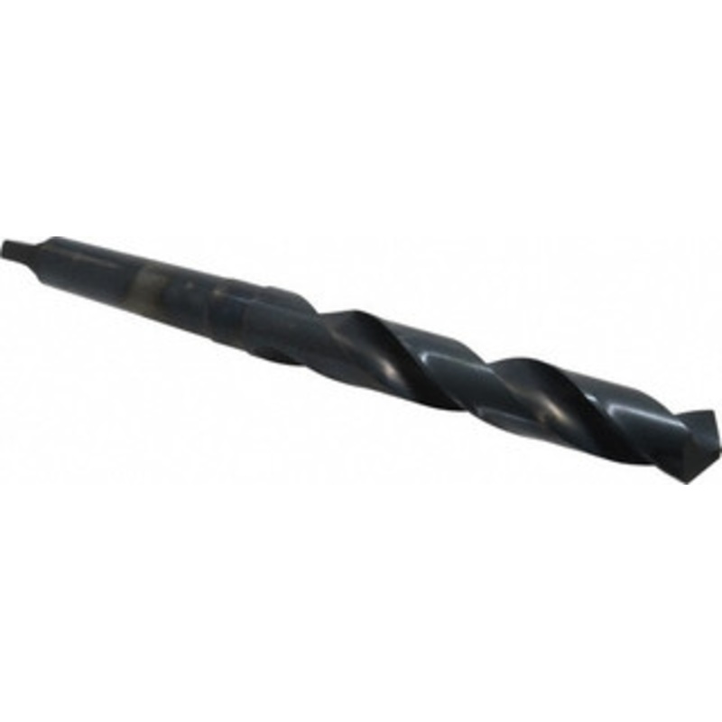 Chicago-Latrobe 1-1/16, 3MT 118 Point High Speed Steel Taper Shank Drill Bit Oxide Finish, 6-5/8 Flute Length, 11-1/4 OAL, Spiral Flute, Series 110 53168 – 81531048