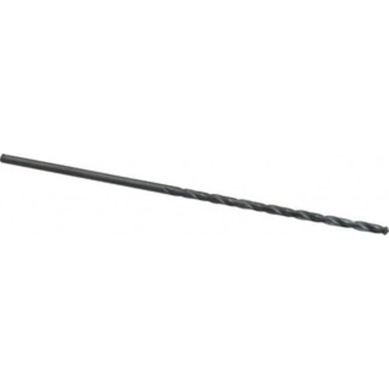 Chicago-Latrobe 1/8 118 Spiral Flute High Speed Steel Taper Length Drill Bit Oxide Finish, 2-3/4 Flute Length, 5-1/8 OAL, Standard Point, Straight Shank, Series 120 49708 – 81400087