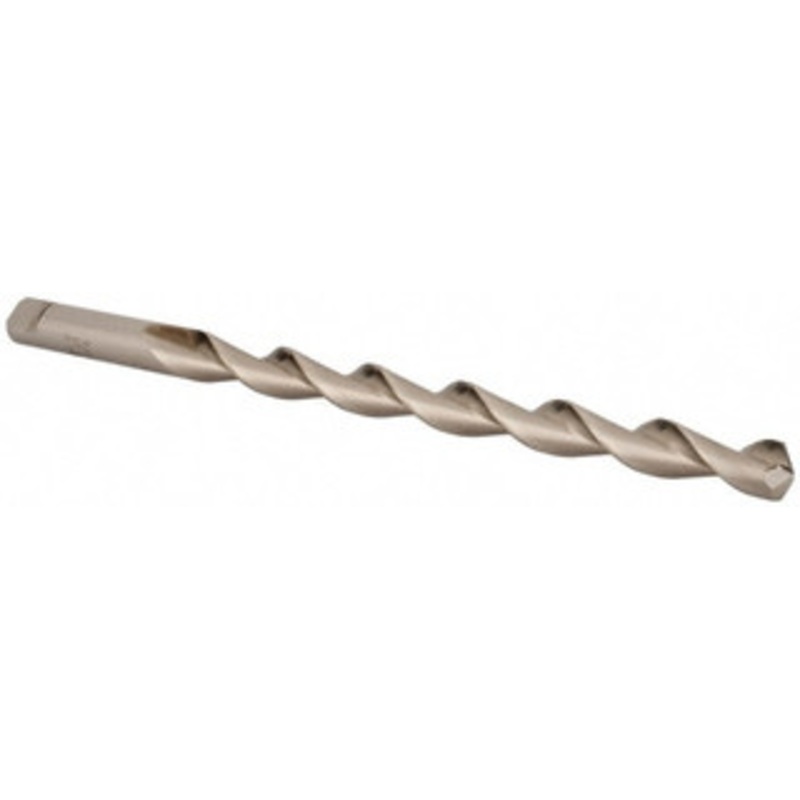 Chicago-Latrobe 27/64 135 Parabolic Flute High Speed Steel Taper Length Drill Bit Bright Finish, 5-11/16 Flute Length, 7-1/4 OAL, Split Point, Tanged Shank, Series 120DH 68827 – 80907272