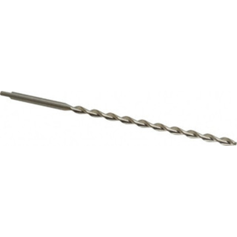 Chicago-Latrobe 3/16 135 Parabolic Flute High Speed Steel Taper Length Drill Bit Bright Finish, 4-1/8 Flute Length, 5-3/4 OAL, Split Point, Tanged Shank, Series 120DH 68812 – 80907124