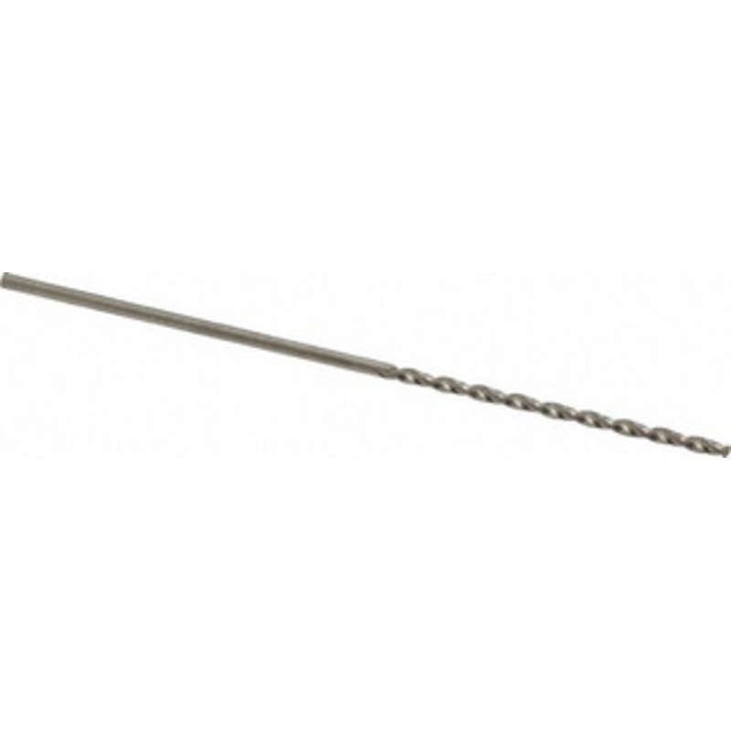 Chicago-Latrobe 3/64 118 Spiral Flute High Speed Steel Taper Length Drill Bit Bright Finish, 1-1/8 Flute Length, 2-1/4 OAL, Standard Point, Straight Shank, Series 120B 50103 – 81554032