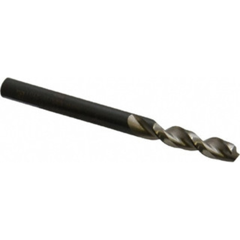 Walter Titex 13/64 130 Parabolic Flute Vanadium High Speed Steel Screw Machine Drill Bit Bright Finish, Right Hand Cut, 1-1/32 Flute Length, 2-7/16 OAL, Split Point, Straight Shank 5057141 – 01420132