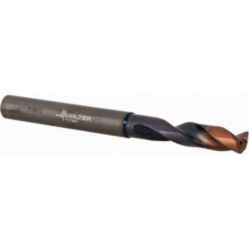 Walter Titex 7/32 140 Spiral Flute Solid Carbide Screw Machine Drill Bit Double Coating Finish, Right Hand Cut, 28mm Flute Length, 66mm OAL, X-treme Plus Point, Straight Shank, Through Coolant 5537158 – 40799884