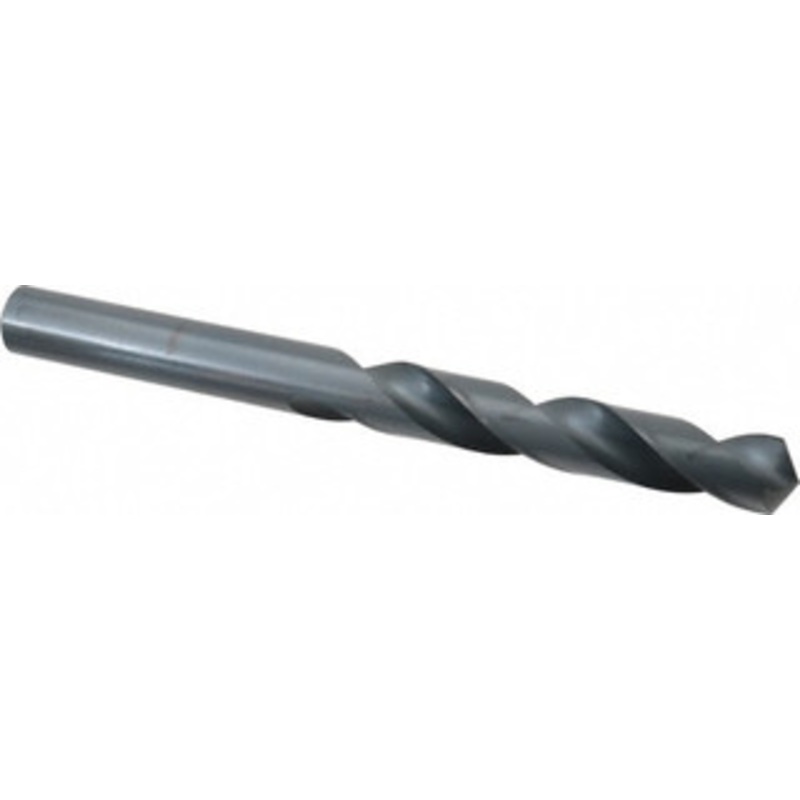 Chicago-Latrobe 29/32 118 Spiral Flute High Speed Steel Taper Length Drill Bit Oxide Finish, 6-1/8 Flute Length, 10 OAL, Standard Point, Straight Shank, Series 120 49758 – 81400582