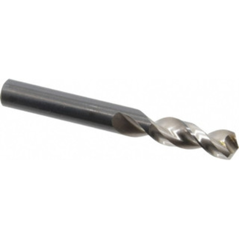 Walter Titex 0.413 130 Parabolic Flute Vanadium High Speed Steel Screw Machine Drill Bit Bright Finish, Right Hand Cut, 1-11/16 Flute Length, 3-1/2 OAL, Split Point, Straight Shank 5153739 – 01254903