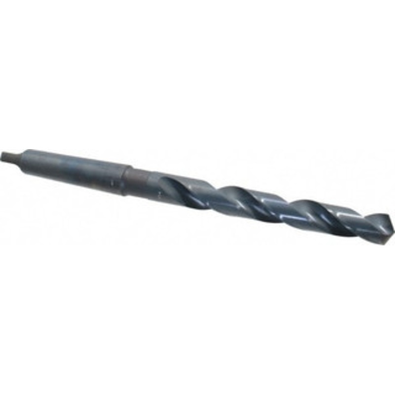 Chicago-Latrobe 21/32, 2MT 118 Point High Speed Steel Taper Shank Drill Bit Oxide Finish, 5-1/8 Flute Length, 9 OAL, Spiral Flute, Series 110 53142 – 81520421