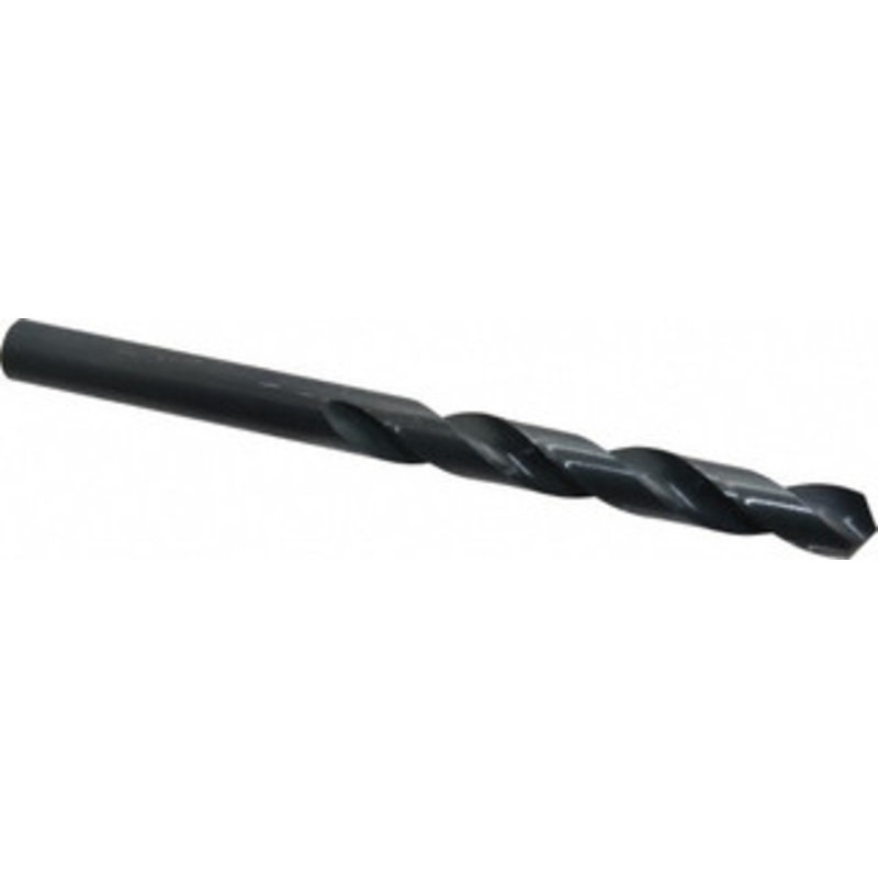 Chicago-Latrobe 3/4 118 Spiral Flute High Speed Steel Taper Length Drill Bit Oxide Finish, 5-7/8 Flute Length, 9-3/4 OAL, Standard Point, Straight Shank, Series 120 49748 – 81400483