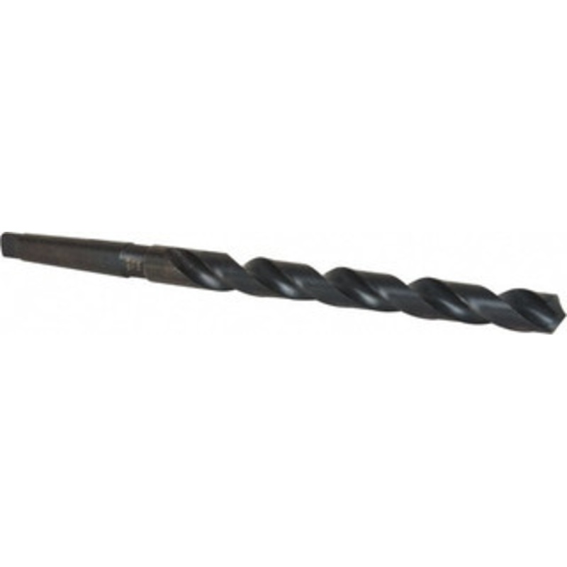 Chicago-Latrobe 3/4, 2MT 118 Point High Speed Steel Taper Shank Drill Bit Oxide Finish, 8 Flute Length, 12 OAL, Spiral Flute, Series 110X 51444 – 81360489