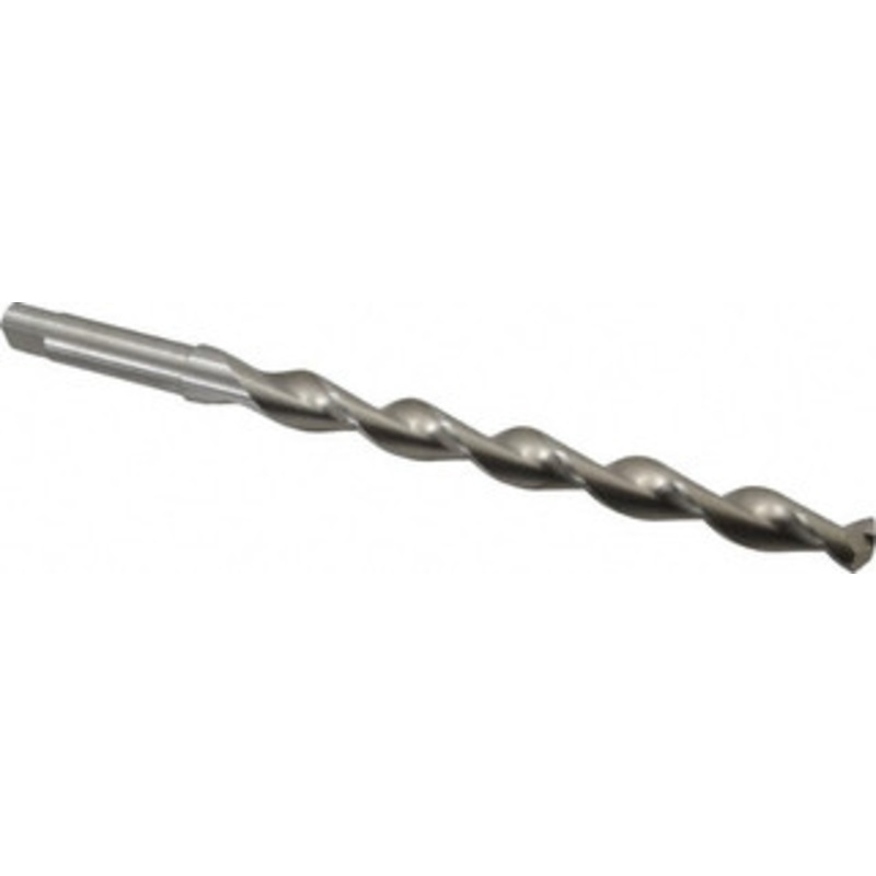 Chicago-Latrobe 37/64 135 Parabolic Flute High Speed Steel Taper Length Drill Bit Bright Finish, 6-1/2 Flute Length, 8-3/4 OAL, Split Point, Tanged Shank, Series 120DH 68837 – 80907371