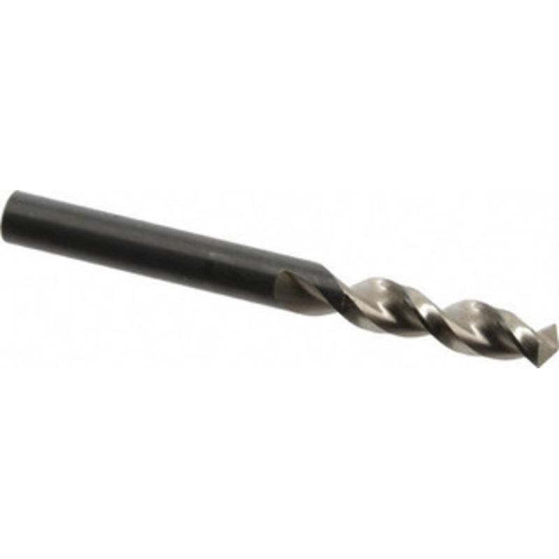 Walter Titex 0.277 130 Parabolic Flute Vanadium High Speed Steel Screw Machine Drill Bit Bright Finish, Right Hand Cut, 34mm Flute Length, 2-29/32 OAL, Split Point, Straight Shank 5153723 – 01254747