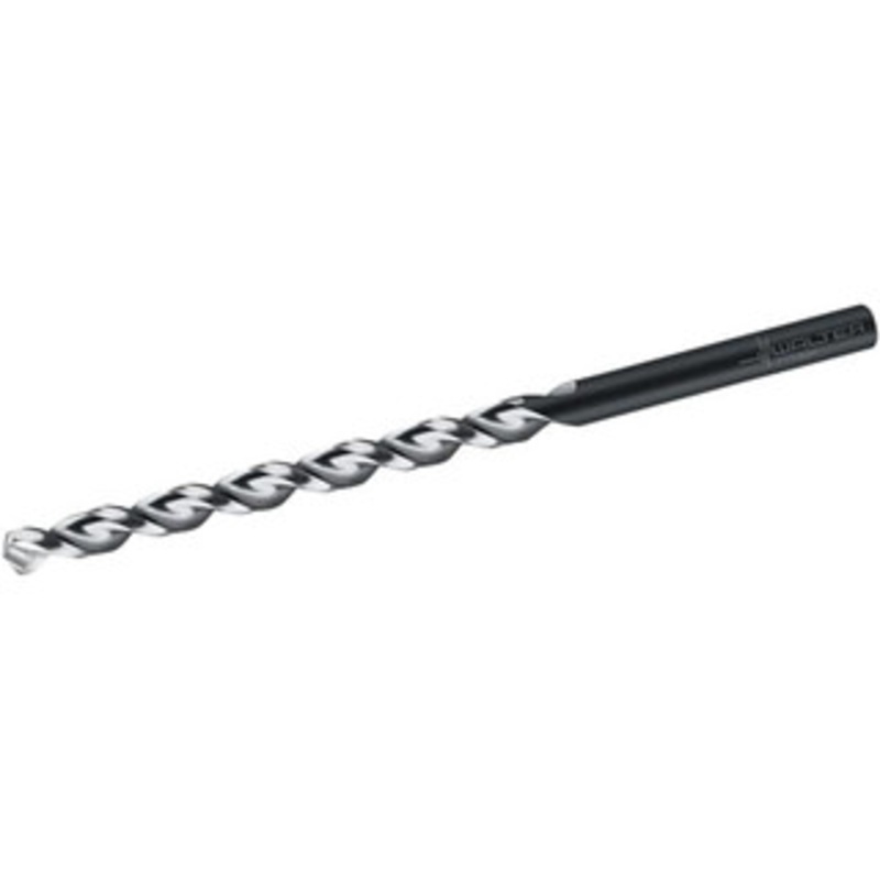 Walter Titex 6.6mm 130 Parabolic Flute High Speed Steel Taper Length Drill Bit Oxide Finish, 97mm Flute Length, 148mm OAL, Conical+U Point, Straight Shank, Series A1522 5061924 – 36384865