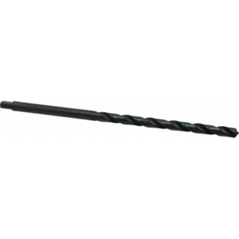 Chicago-Latrobe 17/64 118 Spiral Flute High Speed Steel Taper Length Drill Bit Oxide Finish, 3-7/8 Flute Length, 6-1/4 OAL, Standard Point, Tanged Shank, Series 255AN 49517 – 81187114