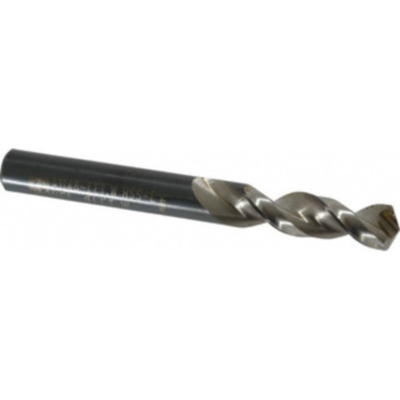Walter Titex 0.386 130 Parabolic Flute Vanadium High Speed Steel Screw Machine Drill Bit Bright Finish, Right Hand Cut, 1-11/16 Flute Length, 3-1/2 OAL, Split Point, Straight Shank 5153736 – 01254879