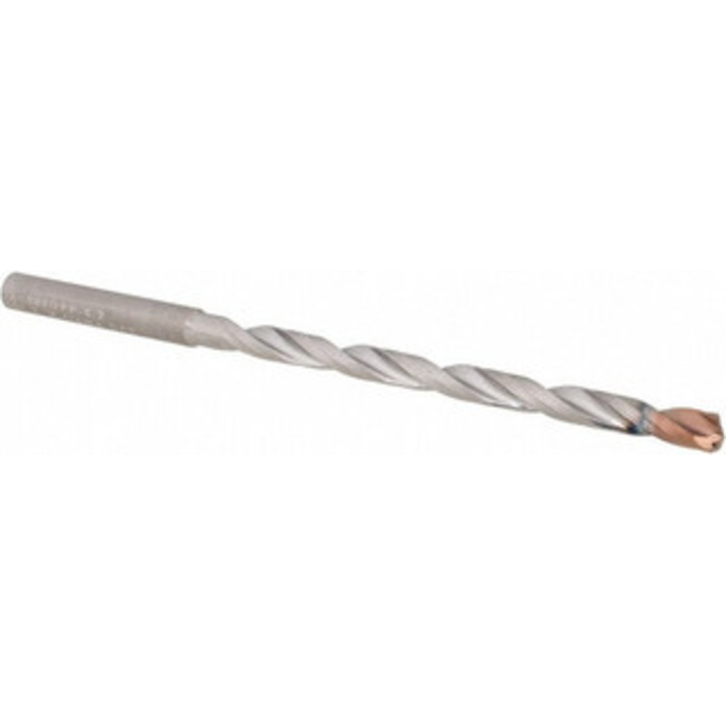 Walter Titex 5.2mm 140 Spiral Flute Solid Carbide Taper Length Drill Bit Double Point Coating Finish, 83mm Flute Length, 121mm OAL, X-treme D Point, Straight Shank, Through Coolant, Series A6589DPP 5834810 – 69950558