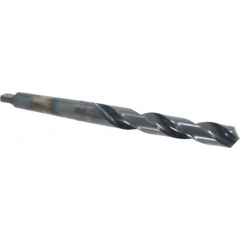 Chicago-Latrobe 1, 3MT 118 Point High Speed Steel Taper Shank Drill Bit Oxide Finish, 6-3/8 Flute Length, 11 OAL, Spiral Flute, Series 110 53164 – 81530644
