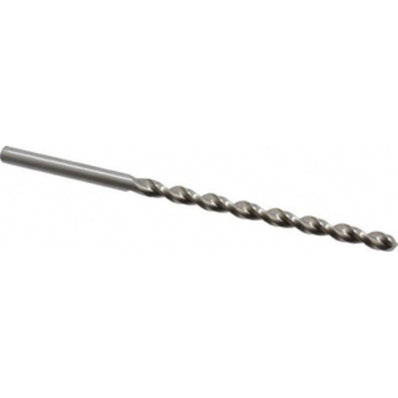 Accupro 17/64 130 Parabolic Flute Vanadium High Speed Steel Taper Length Drill Bit Bright Finish, 4-1/32 Flute Length, 6-1/8 OAL, Split Point, Straight Shank 1100677-AC – 85946838