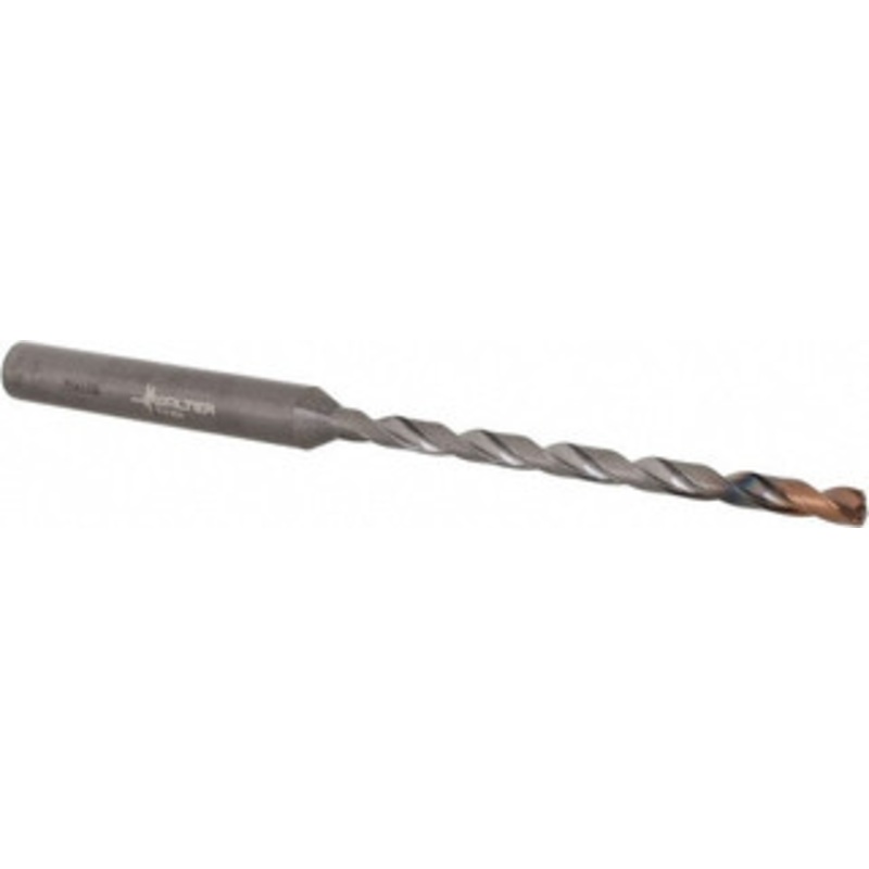 Walter Titex 1/8 140 Spiral Flute Solid Carbide Taper Length Drill Bit Double Point Coating Finish, 54mm Flute Length, 92mm OAL, X-treme D Point, Straight Shank, Through Coolant, Series A6589DPP 5834746 – 76917574