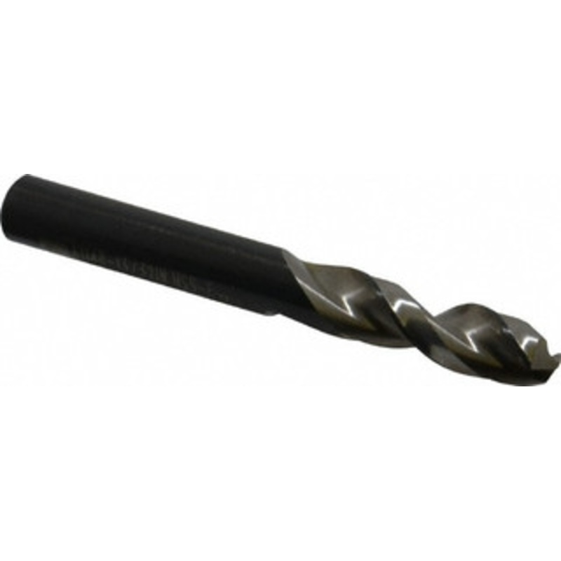 Walter Titex 13/32 130 Parabolic Flute Vanadium High Speed Steel Screw Machine Drill Bit Bright Finish, Right Hand Cut, 1-11/16 Flute Length, 3-1/2 OAL, Split Point, Straight Shank 5057140 – 01420264