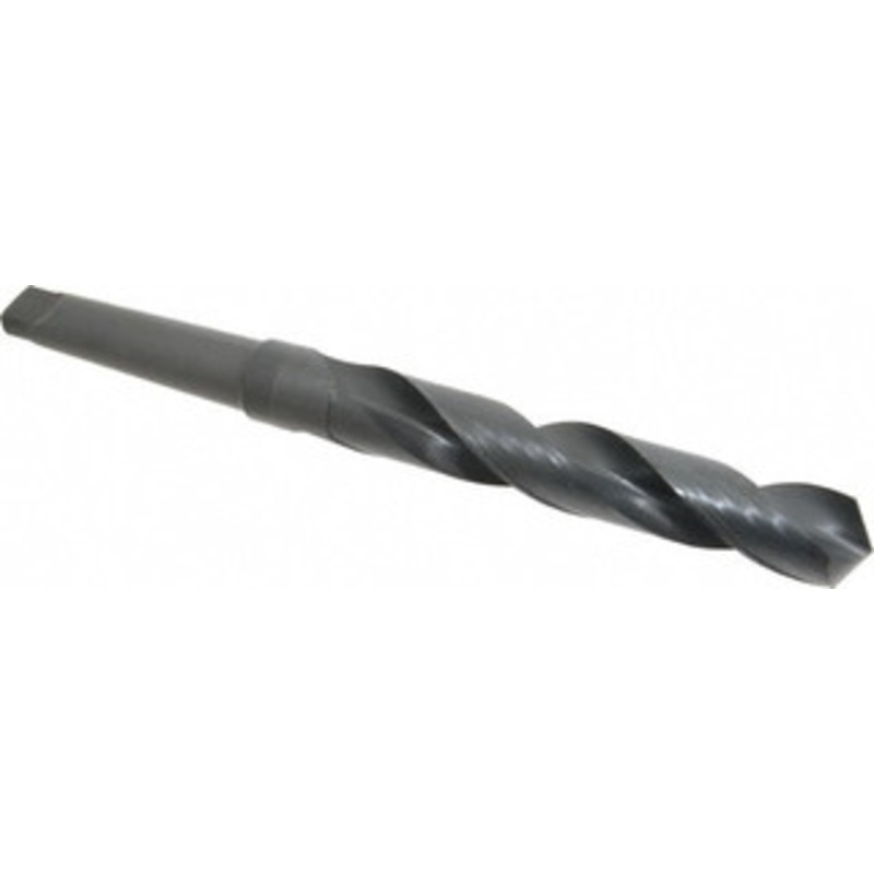 Chicago-Latrobe 1-7/16, 4MT 118 Point High Speed Steel Taper Shank Drill Bit Oxide Finish, 9-1/8 Flute Length, 14-3/4 OAL, Spiral Flute, Series 110 53192 – 81541286