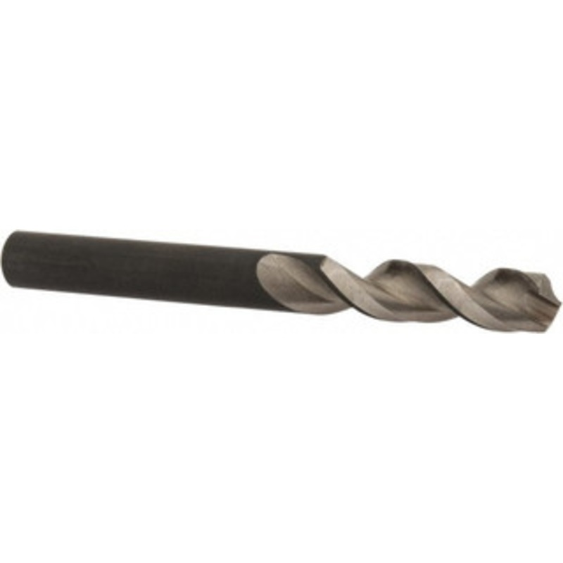 Walter Titex 8.6mm 130 Parabolic Flute Vanadium High Speed Steel Screw Machine Drill Bit Bright Finish, Right Hand Cut, 1-37/64 Flute Length, 3-5/16 OAL, Split Point, Straight Shank 5057242 – 01424266