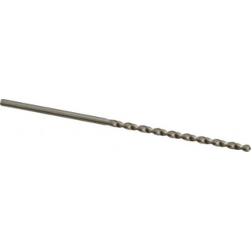 Chicago-Latrobe 5/32 118 Spiral Flute High Speed Steel Taper Length Drill Bit Bright Finish, 3 Flute Length, 5-3/8 OAL, Standard Point, Straight Shank, Series 120B 50110 – 81554107