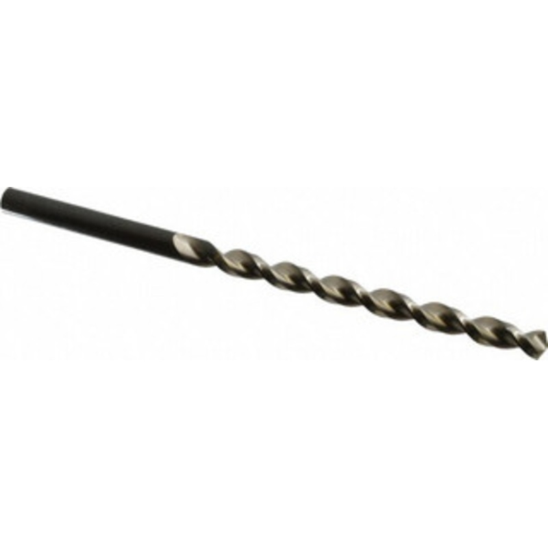 Walter Titex 11/32 130 Parabolic Flute High Speed Steel Taper Length Drill Bit Oxide Finish, 4-17/32 Flute Length, 6-7/8 OAL, Standard Point, Straight Shank, Series A1522 5061857 – 01465228