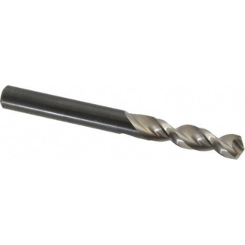 Walter Titex 0.302 130 Parabolic Flute Vanadium High Speed Steel Screw Machine Drill Bit Bright Finish, Right Hand Cut, 1-7/16 Flute Length, 3-1/8 OAL, Split Point, Straight Shank 5153727 – 01254788